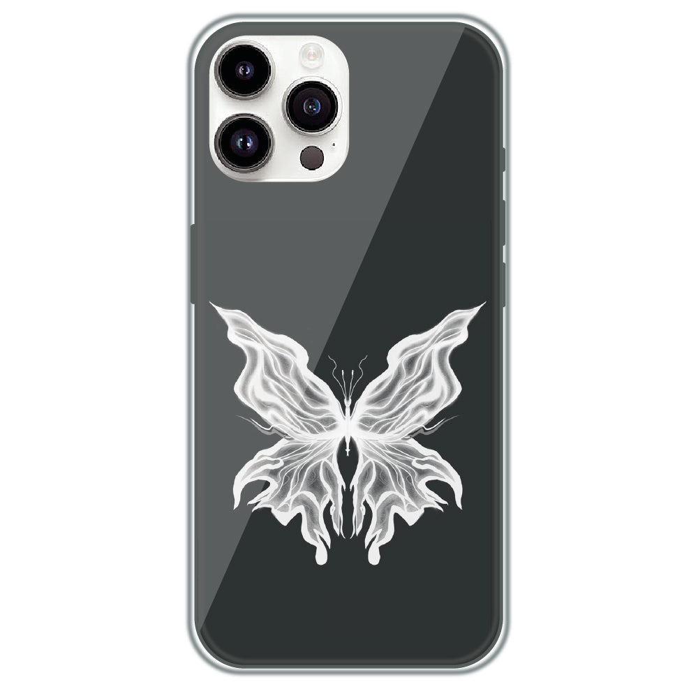 Ghost Butterfly - Printed Silicone Case for Apple iPhone 13 Pro Max