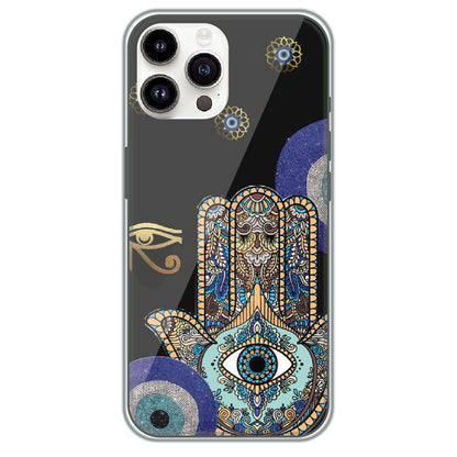 Hamsa Protection - Printed Silicone Case for Apple iPhone 13 Pro Max