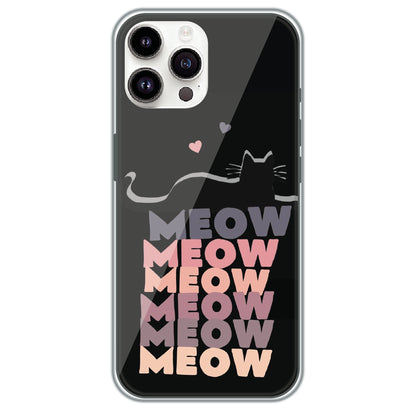 Meow Meow Meow - Printed Silicone Case for Apple iPhone 13 Pro Max