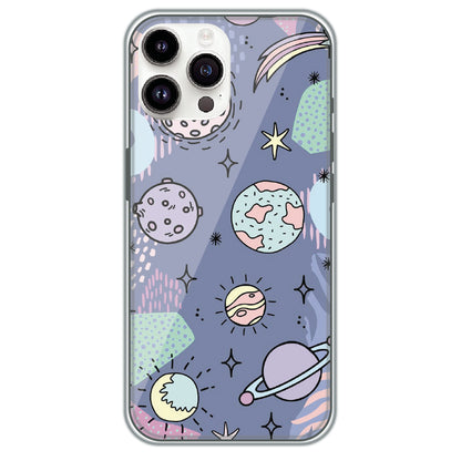 Pastel Planet Vector - Printed Silicone Case for Apple iPhone 13 Pro Max