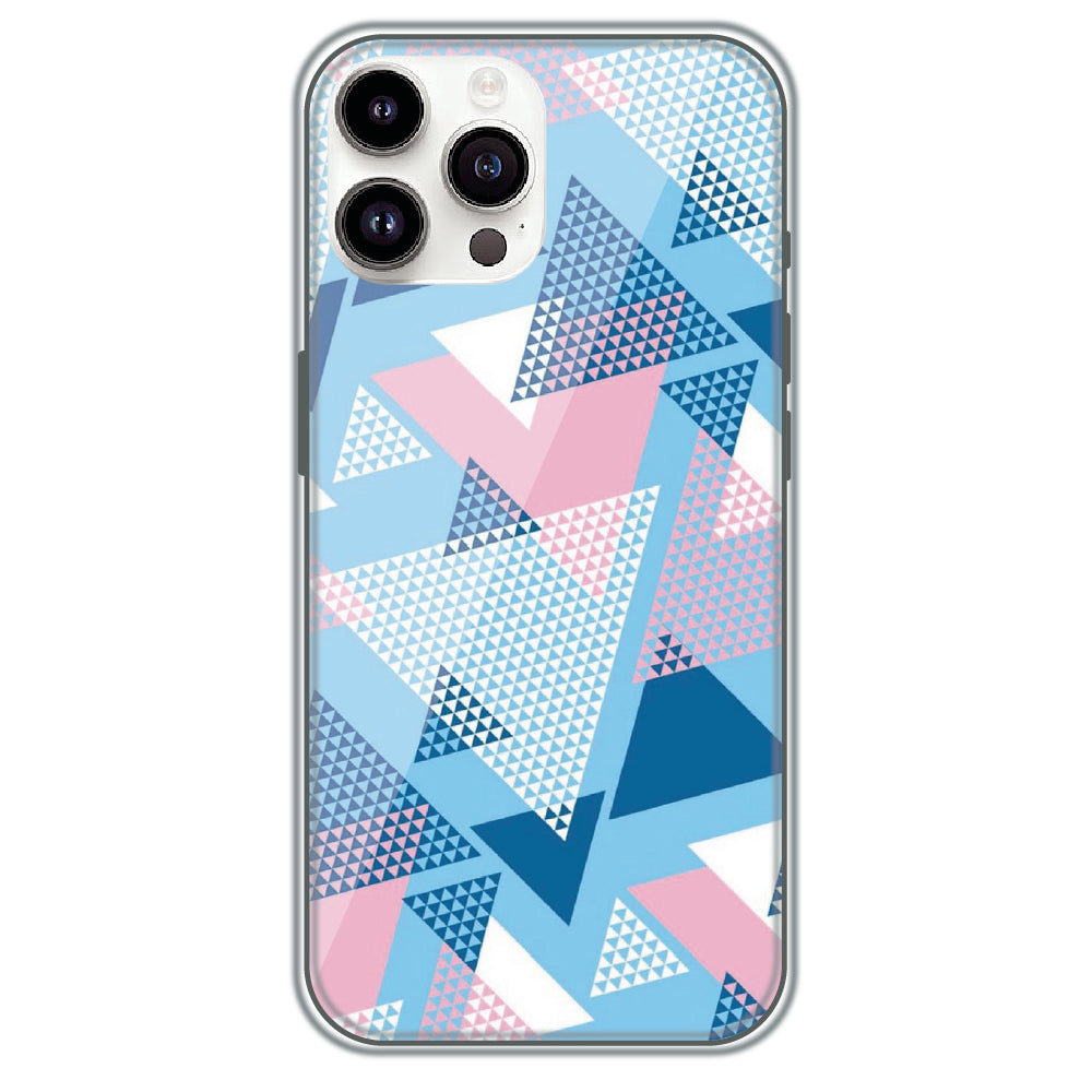 Pastel Triangles - Printed Silicone Case for Apple iPhone 13 Pro Max