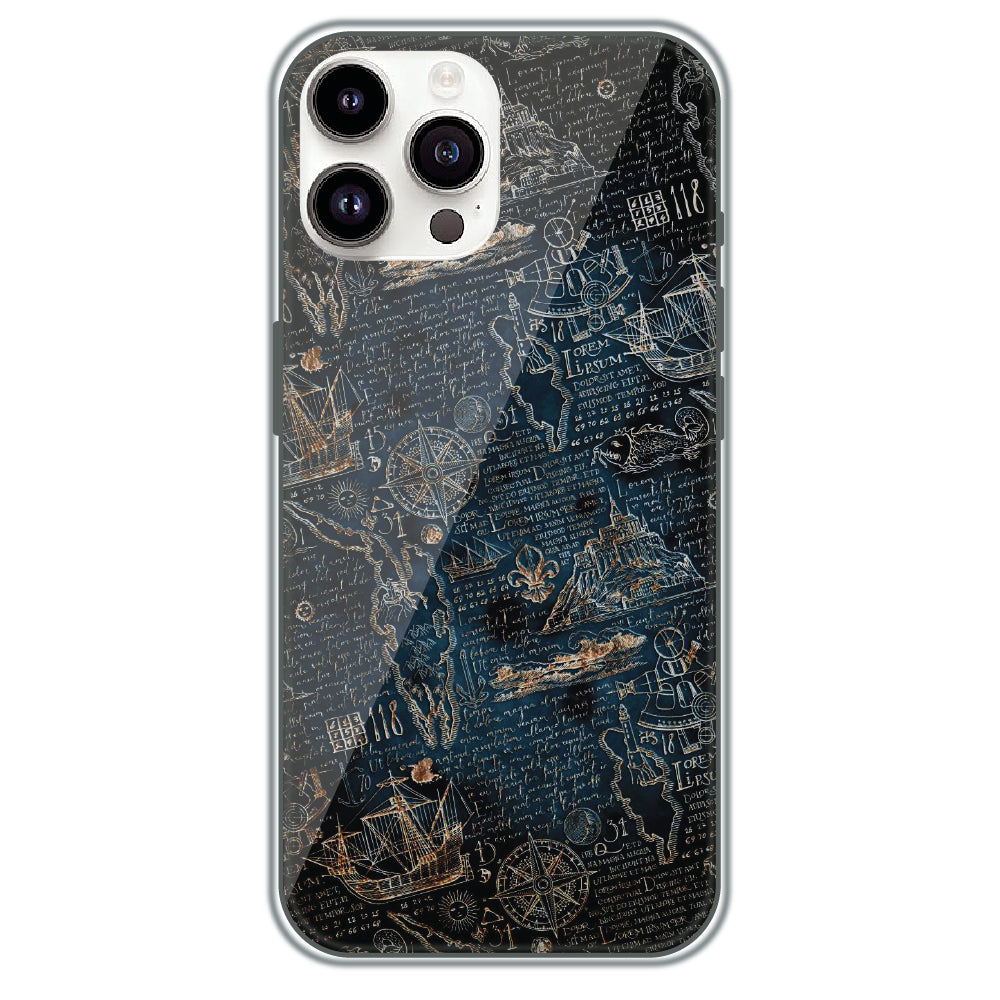 Pirate's Treasure Map - Printed Silicone Case for Apple iPhone 13 Pro Max