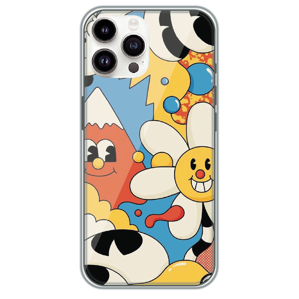 Pop Doodle Party - Printed Silicone Case for Apple iPhone 13 Pro Max