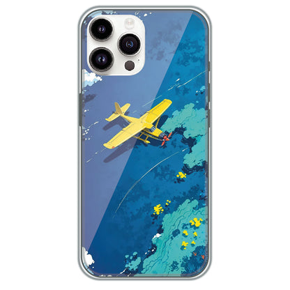 Seaplane Over Reef - Printed Silicone Case for Apple iPhone 13 Pro Max