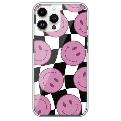 Smiley Checkerboard - Printed Silicone Case for Apple iPhone 13 Pro Max