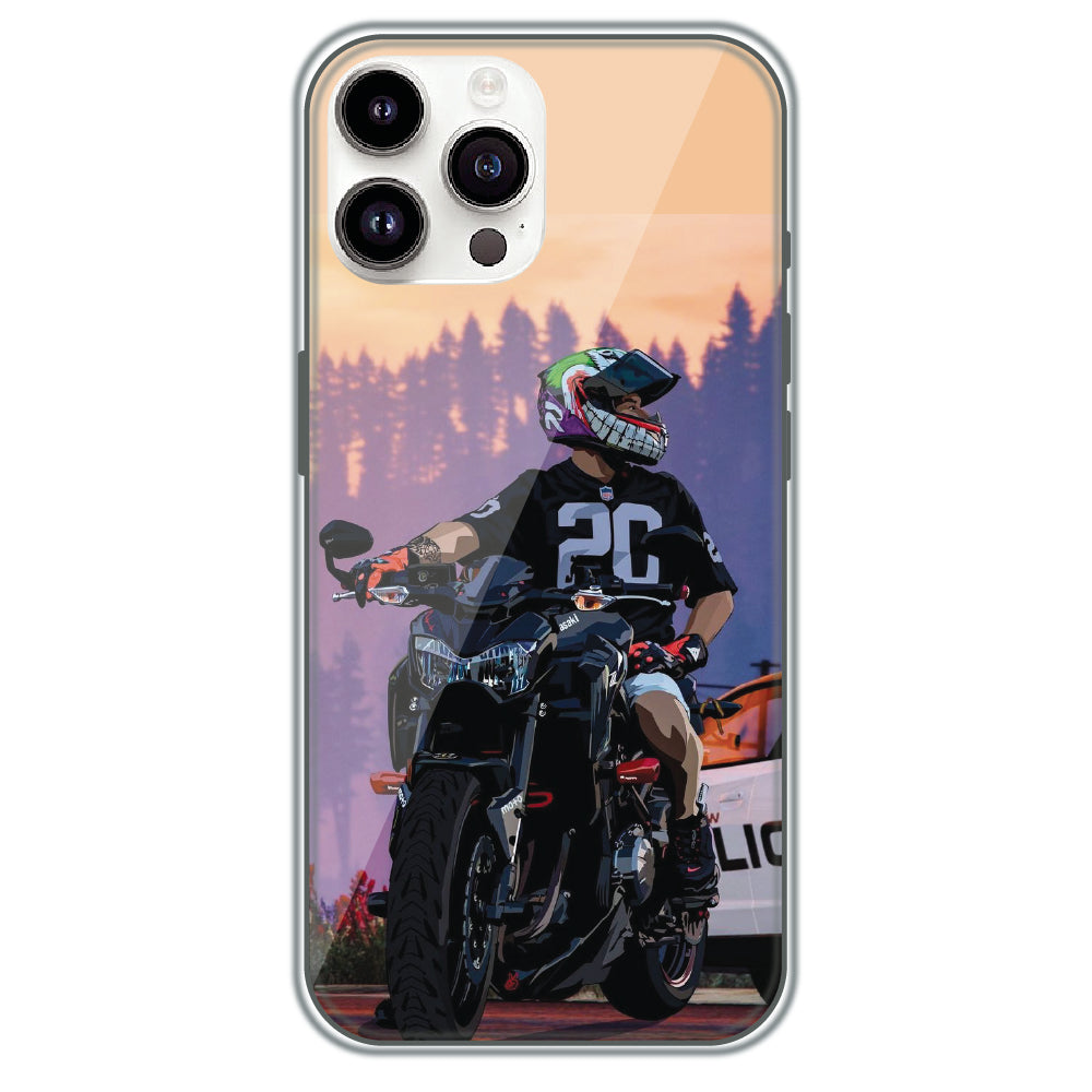 Sunset Rider - Printed Silicone Case for Apple iPhone 13 Pro Max