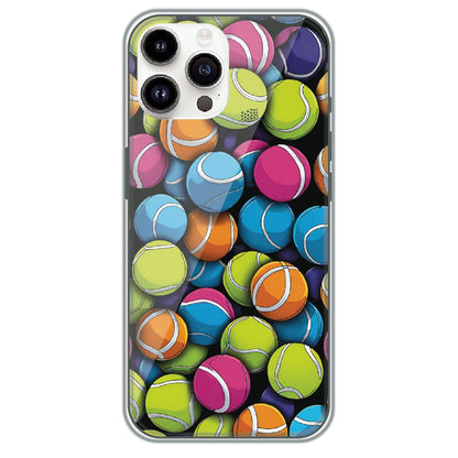 Tennis Ball Pile - Printed Silicone Case for Apple iPhone 13 Pro Max