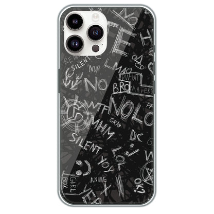 Urban Scribble Notes - Printed Silicone Case for Apple iPhone 13 Pro Max