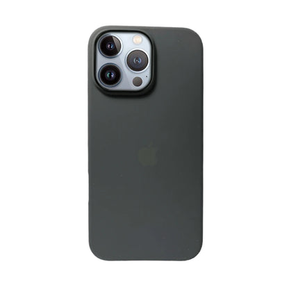 Black Liquid Silicone Case For Apple iPhone 13 Pro Max