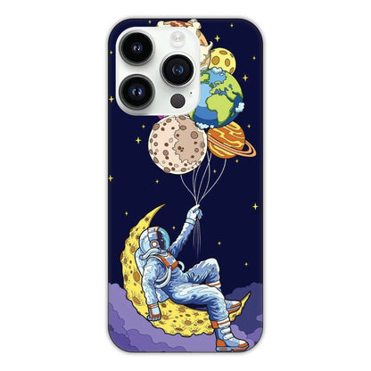 Astronaut & Balloons Hard Case Apple iPhone 13 Pro Max Models