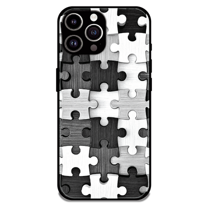 Maze - Glossy Metal Silicone Case For Apple iPhone 13 Pro Max