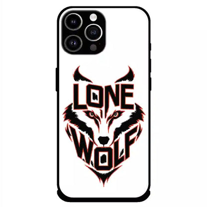 Lone Wolf Power Art - Glossy Metal Silicone Case For Apple iPhone 13 Pro Max