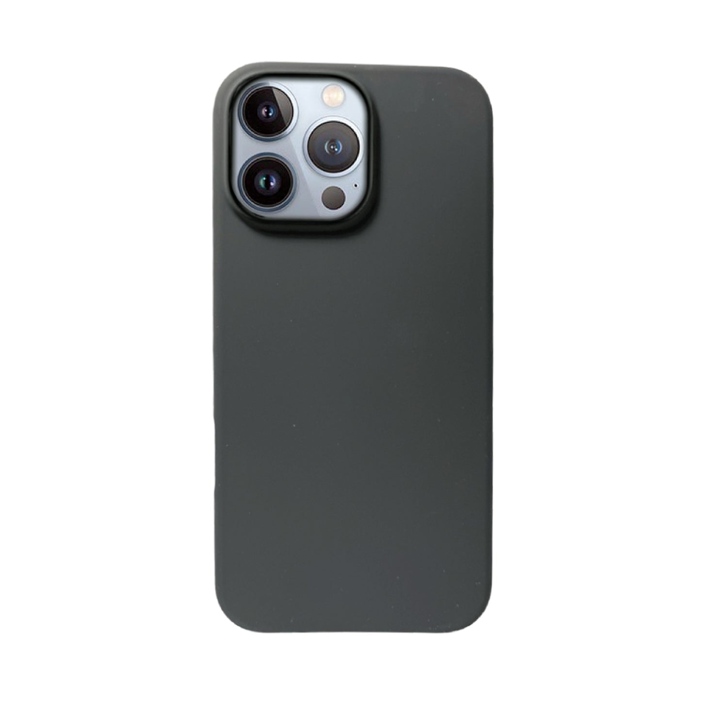 Black Liquid Silicone Case For Apple iPhone Models