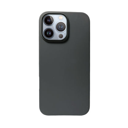 Black Liquid Silicone Case For Apple iPhone Models