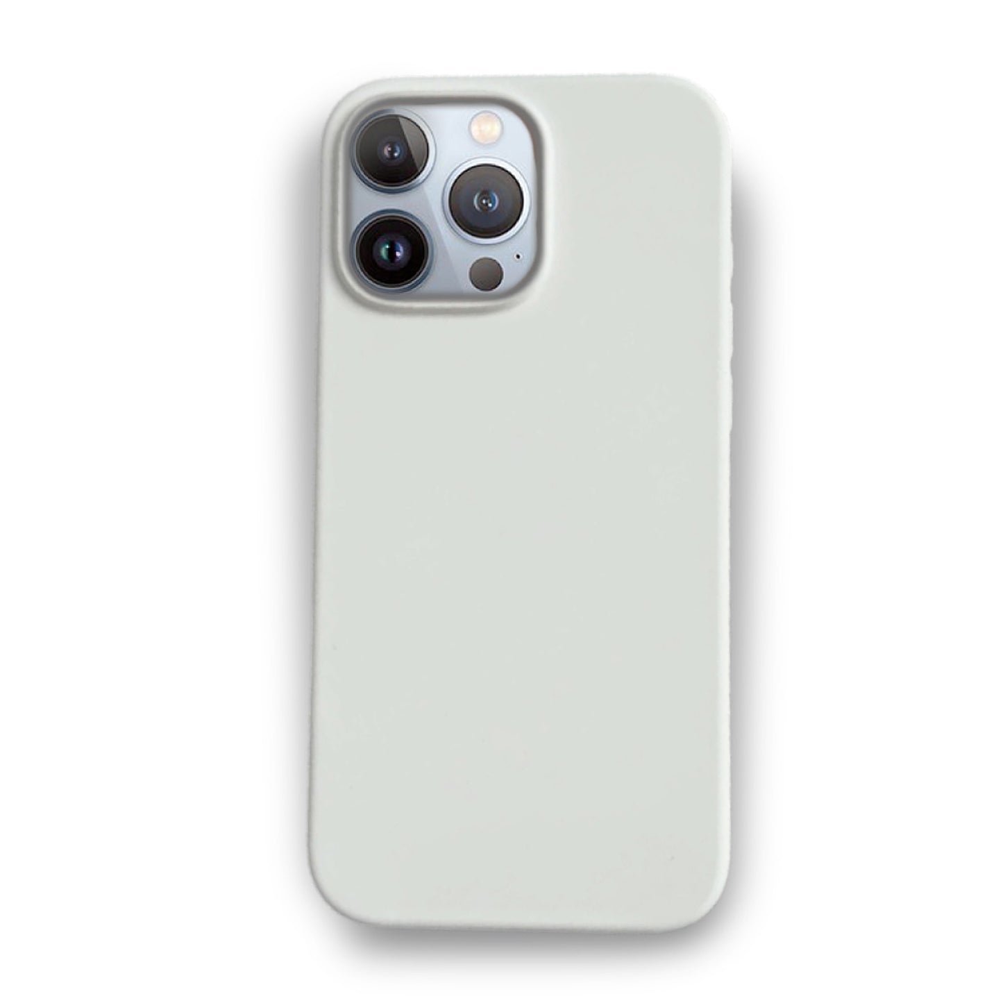 White Liquid Silicone Case For Apple iPhone Models