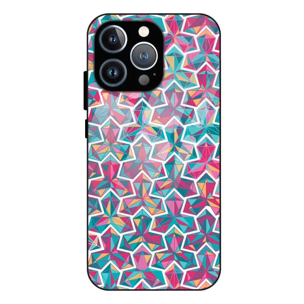 Colorful Abstract - Glass Case For Apple iPhone 13 Pro
