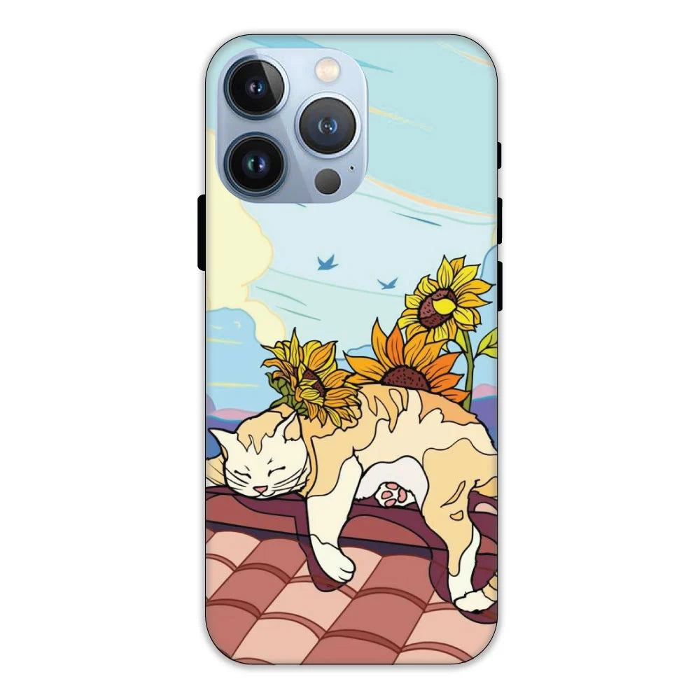 Sleepy Cat Hard Case Apple iPhone 13 Pro Models