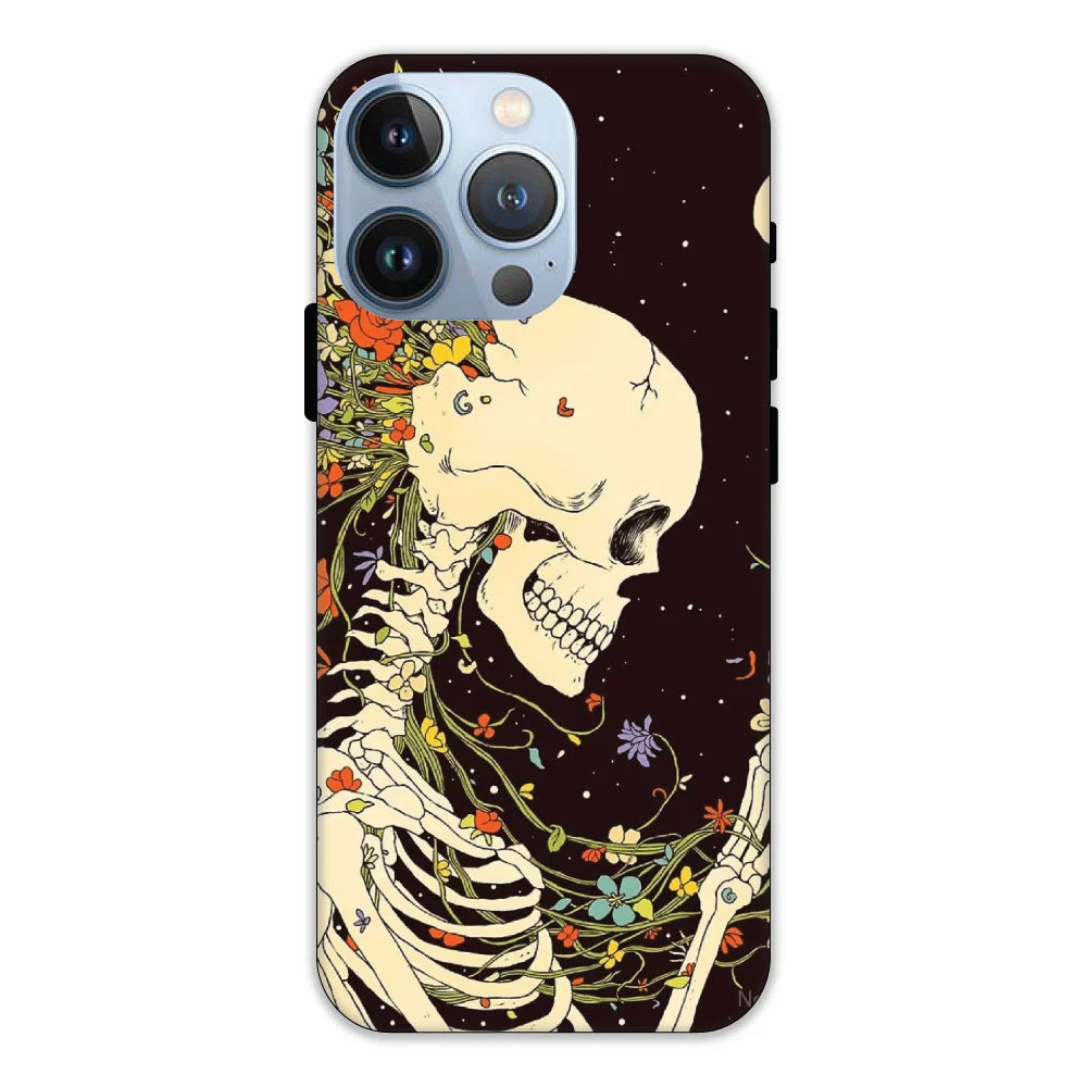 Floral Skeleton Hard Case Apple iPhone 13 Pro Models