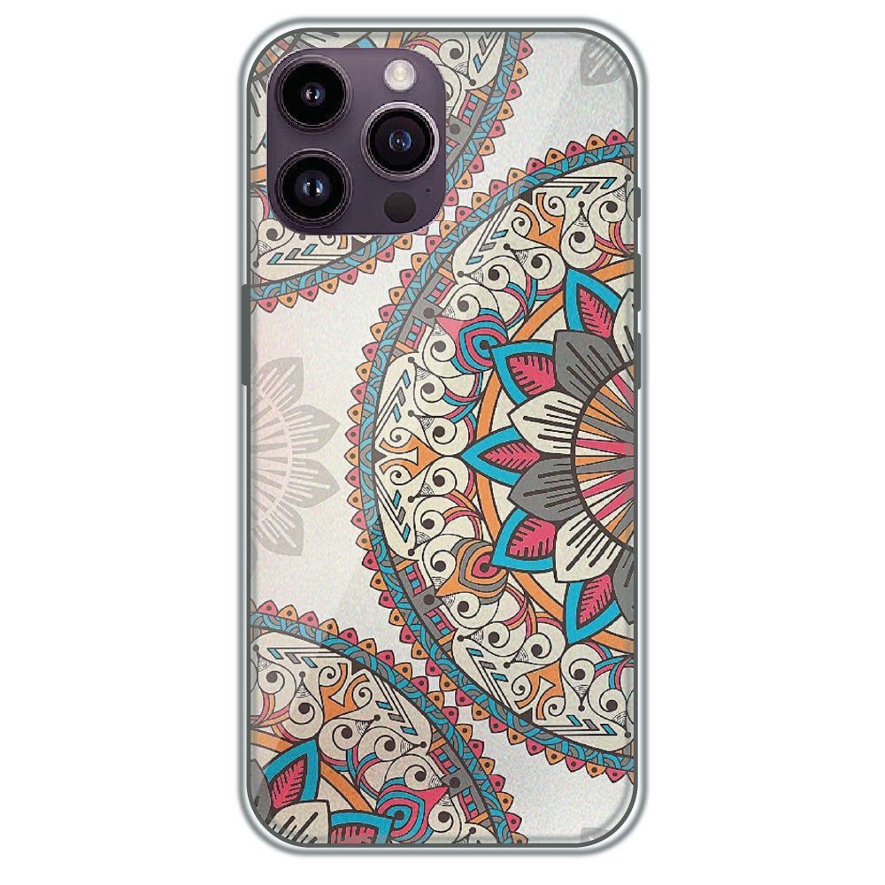 Boho Mandala - Printed Silicone Case for Apple iPhone 13 Pro
