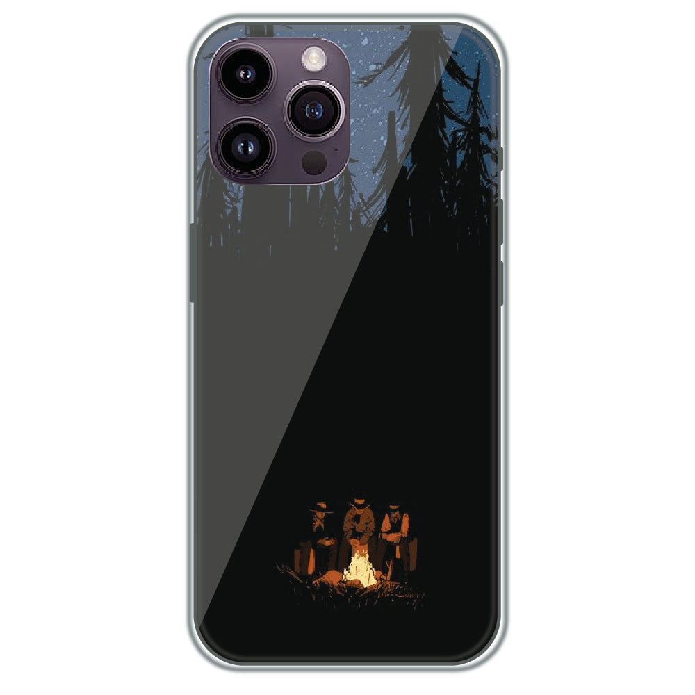 Campfire Night - Printed Silicone Case for Apple iPhone 13 Pro