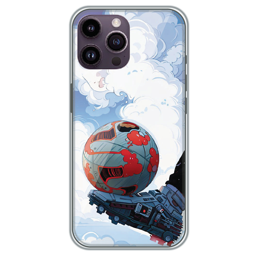 Cyber Football - Printed Silicone Case for Apple iPhone 13 Pro