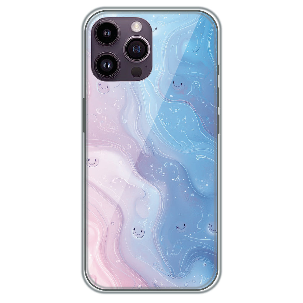 Dreamy Marble Smiles - Printed Silicone Case for Apple iPhone 13 Pro