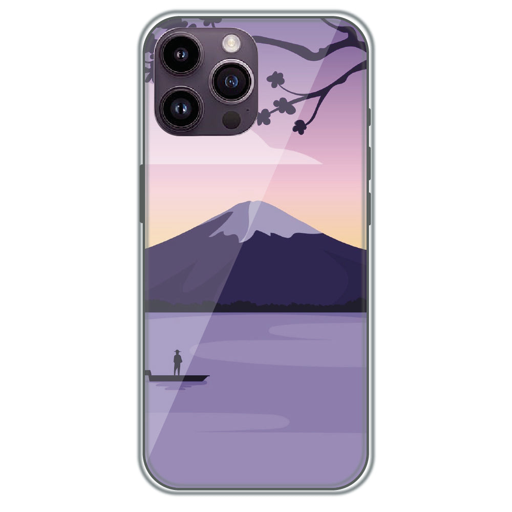 Fuji Twilight - Printed Silicone Case for Apple iPhone 13 Pro
