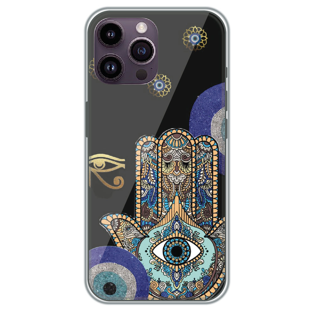 Hamsa Protection - Printed Silicone Case for Apple iPhone 13 Pro