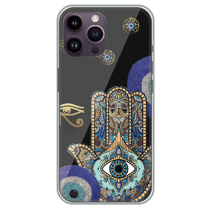 Hamsa Protection - Printed Silicone Case for Apple iPhone 13 Pro