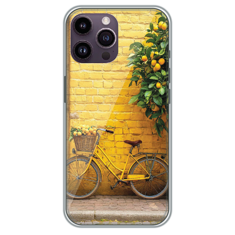 Lemon Grove Bicycle - Printed Silicone Case for Apple iPhone 13 Pro