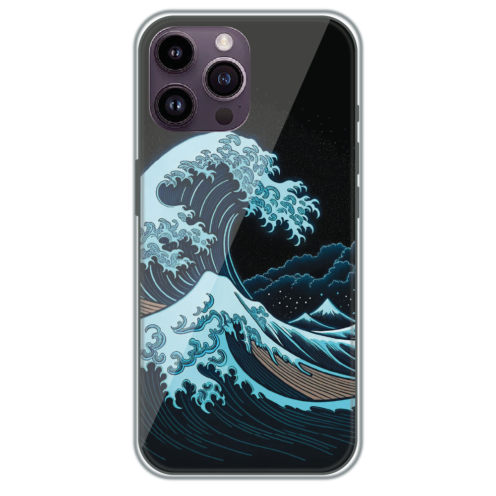 Midnight Tsunami - Printed Silicone Case for Apple iPhone 13 Pro