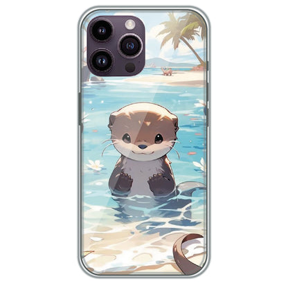 Ocean Otter Buddy - Printed Silicone Case for Apple iPhone 13 Pro