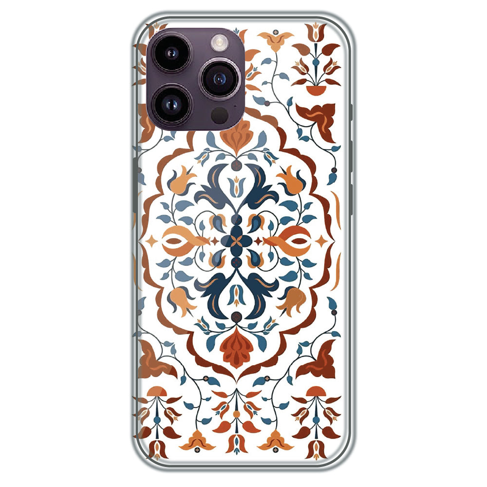 Ottoman Floral Medallion - Printed Silicone Case for Apple iPhone 13 Pro