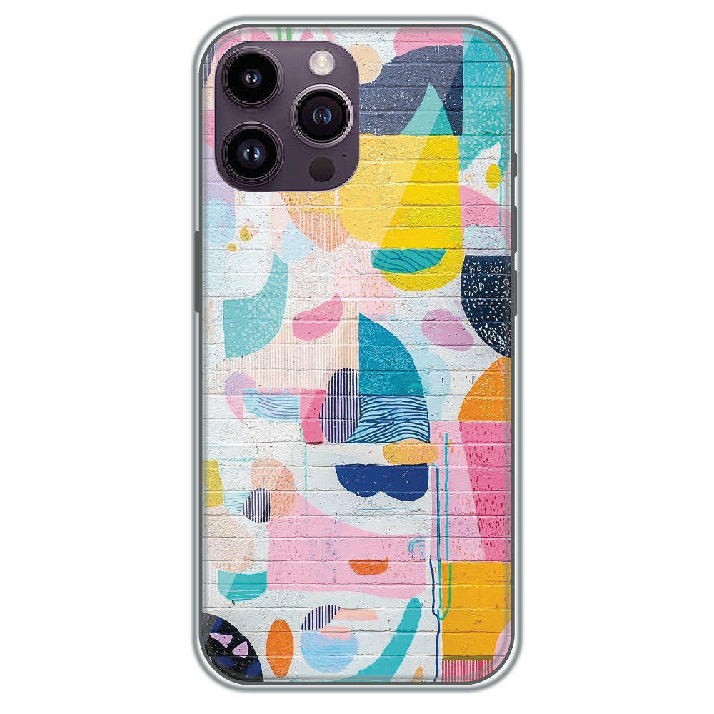 Painted Wall Mural - Printed Silicone Case for Apple iPhone 13 Pro