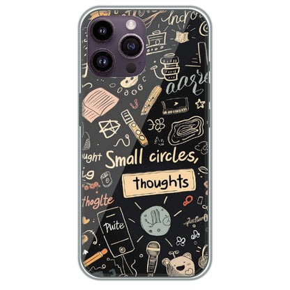 Small Circles, Big Thoughts - Printed Silicone Case for Apple iPhone 13 Pro