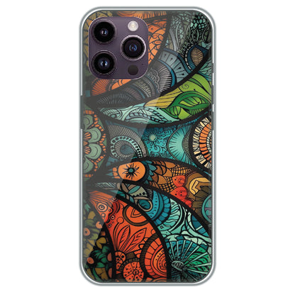 Stained Glass Paisley - Printed Silicone Case for Apple iPhone 13 Pro