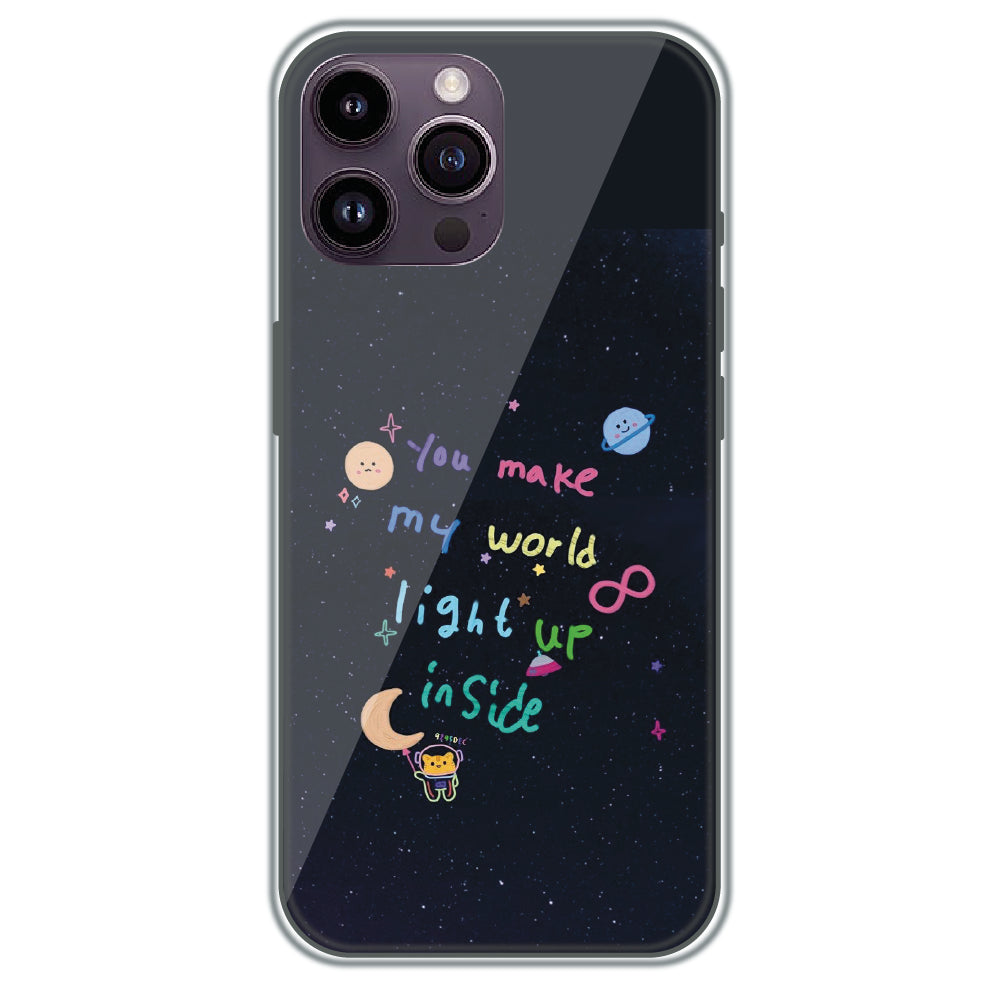 Starlight Love Note - Printed Silicone Case for Apple iPhone 13 Pro