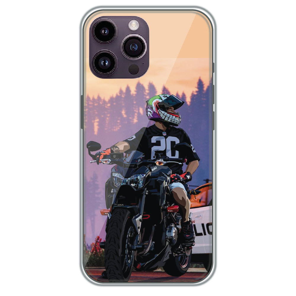 Sunset Rider - Printed Silicone Case for Apple iPhone 13 Pro