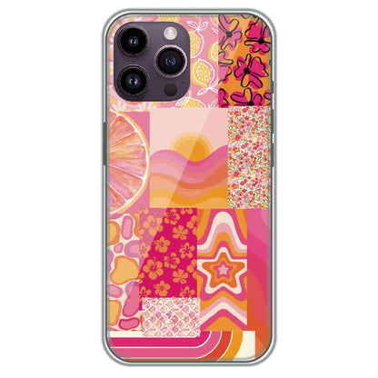 Tropical Pink Collage - Printed Silicone Case for Apple iPhone 13 Pro