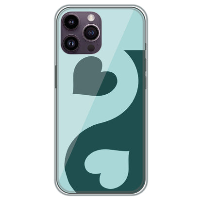 Yin Yang Hearts - Printed Silicone Case for Apple iPhone 13 Pro