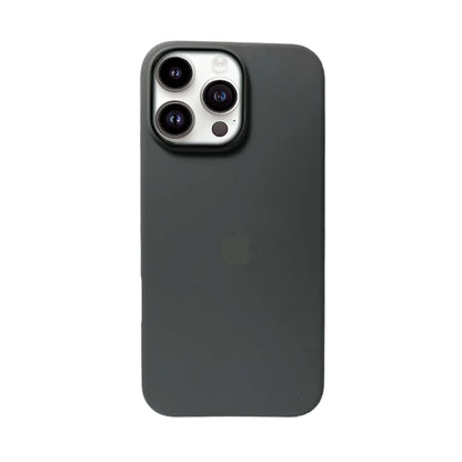 Black Liquid Silicone Case For Apple iPhone 13 Pro
