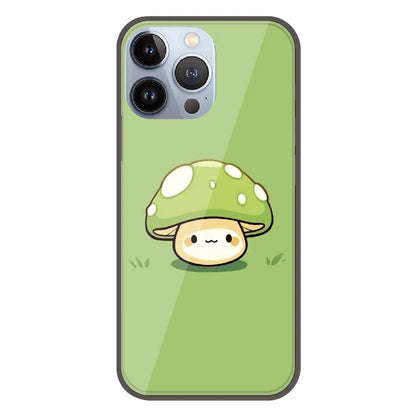 Cute Mushroom Character - Printed Silicone Case For Apple iPhone 13 Pro
