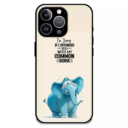 Sarcastic Elephant Quote - Glossy Metal Silicone Case For Apple iPhone 13 Pro