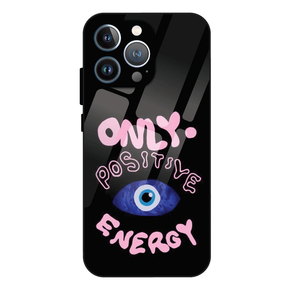Only Positive Energy Evil Eye - Glass Case For Apple iPhone 13 Pro