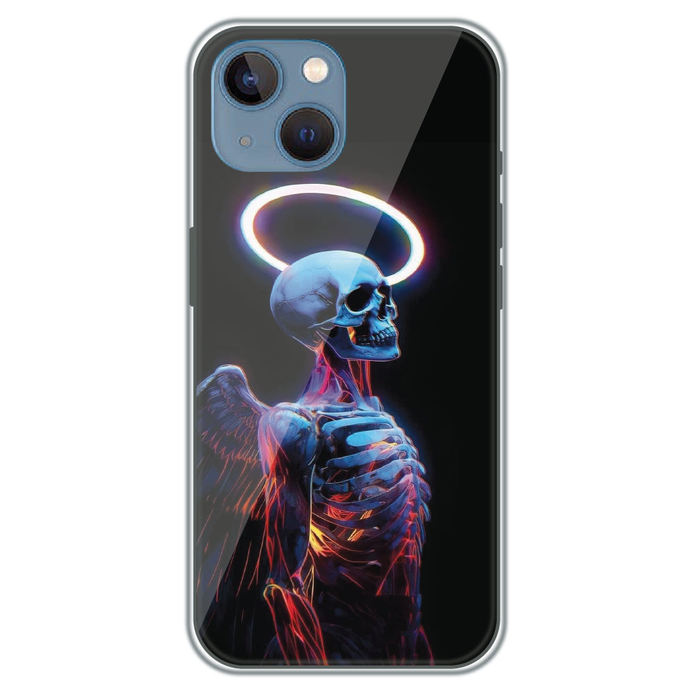 Angel Skeleton - Printed Silicone Case for Apple iPhone 13