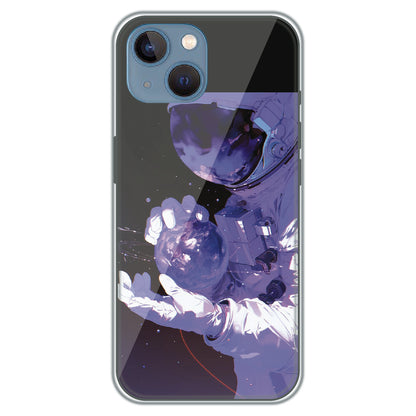 Astronaut in Space - Printed Silicone Case for Apple iPhone 13