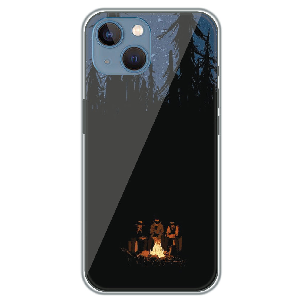 Campfire Night - Printed Silicone Case for Apple iPhone 13