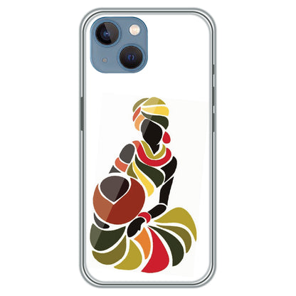Colorful Silhouette - Printed Silicone Case for Apple iPhone 13