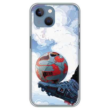 Cyber Football - Printed Silicone Case for Apple iPhone 13