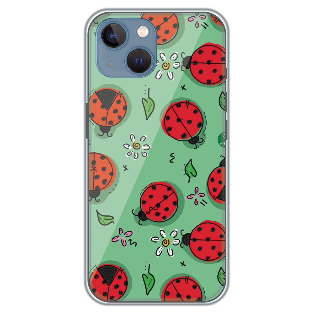 Ladybug Garden - Printed Silicone Case for Apple iPhone 13